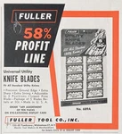 1961 AD(M15) Fuller Tool Co. Nyc. Utility Knife Blades. Fixed Price $6.49.