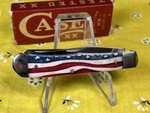New Case Patriotic Smooth Natural Bone Trapper 6254 Ss (64132) Pocket Knife. Fixed Price $119.00.