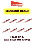 1 Case 8- 9MM Heavy Duty Snap Off KNIFE-G08203. Fixed Price $54.99.