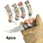 4-PACK American Print Folding Knives Pocket With Decorative Handles. Fixed Price $14.59.