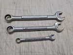3 Assorted Craftsman Combination Wrenches 9/16 1/2 5/16 Sae. Fixed Price $22.00.