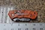 Olympia Tools Orange Folding Knife Used Good Condition. Fixed Price $10.00.