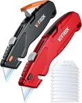 Votrek Box Cutter Retractable Metal Utility Knife Set Built-in Storage Tool-f. Fixed Price $21.59.