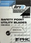 Phc Duratip Heavy Duty Safety Utility Blades 2-1/4 X .025 (20 Pcs.). Fixed Price $12.99.