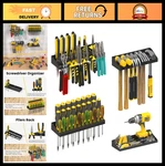 Hand Tool Storage Set - Wall Mount Screwdriver Organizer, Pliers Holder, Hammer. Fixed Price $73.99.