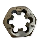 Hanson 1-1/2-6 Nc 2.5 In Rethread Hex Die Carbon Steel Rh Made Usa. Fixed Price $31.45.