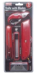 King Piece Red Utility Knives With Blades 2513-023. Fixed Price $14.99.