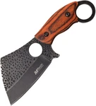 Mtech 7" Cleaver Brown Wood Handle Fixed Blade Knife + Sheath 2086BR. Fixed Price $15.84.