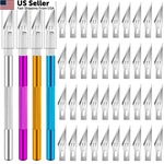 Diyself Exacto Knife, Pcs Craft With 40 Purple-gold-blue-silver. Fixed Price $14.16.