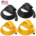 7 Way Trailer Cord - 8FT/12FT/16FT Rv Blade Plug Inline Junction Box Cable Wire. Fixed Price $34.55.