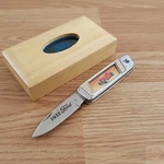 32 Ford Street Rod Folding Knife Stainless Spear Blade White Synthetic Handle. Fixed Price $16.19.