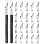 Diyself Exacto Knife Set For Crafting, Art & Leather 22-PACK, Black. Fixed Price $9.66.