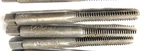 14-24 Osg SPIRAL-4-FLUTE Taps (quantity 3). Marked: Use 7 Drill. Fixed Price $19.00.