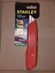 Stanley Utility Knife 10-189 Spring Loaded Return Orange Metal Heavy Duty Vtg. Fixed Price $11.03.