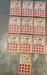 10 Unused Vintage Punch Cards -try Your Luck -w.h. Brady Co.. Fixed Price $25.00.