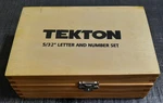 Tekton 36 Piece Number & Letter Stamp Punch Set 5/32. Fixed Price $18.99.