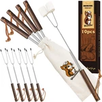 Marshmallow Roasting Sticks Set Of 10 Telescoping Long Smores For Fire.... Fixed Price $62.35.