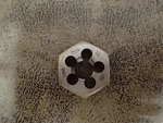 New Irwin 6643 M12X1.50 Metric Hss Hex Rethreading Die (BN272). Fixed Price $9.99.