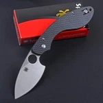 Black Carbon Fiber Handle Tactical Outdoor Pocket Folding Knife VG10 Blade. Fixed Price $49.85.