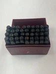 1/4" Steel Metal Letter & Number Set Kit Tool Wood Punch Stamping Case. Fixed Price $19.00.