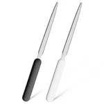 Zeyiyer 2 Pieces Letter Opener, Stainless Steel Envelope Openers Black White. Fixed Price $9.82.