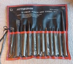 Pittsburgh 12PC Punch And Chisel Set Length: In. To 9-3/4 #66337. Fixed Price $16.99.