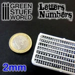 And Numbers 2 Mm - Raised Signs Miniatures Bases. Fixed Price $9.00.
