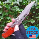 Spring Assisted Fixed Blades Survival Knife Camping Hunting Cutting Fitness. Fixed Price $8.99.