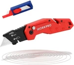 Workpro Heavy Duty Folding Utility Knife Pocket Box Cutter W/10 Blades Red Usa. Fixed Price $14.99.