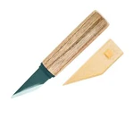 Japan Kiridashi Craft Knife, Left-handed Steel Blade With Wooden Handle & Sheath. Fixed Price $24.19.