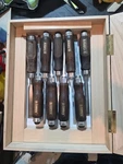Narex 10PC Wood Carving Chisel Set (czech) With Shadow Box. Fixed Price $100.00.