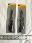 (2) New Tuff Work Foldable Knife - 3.7" Long 6.2" Unfolded (aa). Fixed Price $13.90.