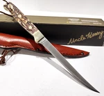 Schrade Uncle Henry Staglon Fish Fillet Knife + Brown Leather Sheath 168UH. Fixed Price $28.95.