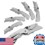 Lichamp 6-PACK Folding Utility Knife Box Cutter Quick Change Razor Pocket. Fixed Price $54.90.
