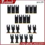 Findmall 20 Pcs Titanium Oscillating Saw Blades 3 Types Multi Tool Kit. Fixed Price $22.43.