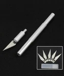 6 Blades Scalpel Knife Tool Kit Cutter Craft Knives Sculpture Carving Hobby Hand. Fixed Price $8.59.