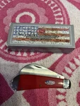Case Xx American Red Hawkbill Pruner Knife. Fixed Price $250.00.
