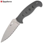 Spyderco Temperance Sprint Run Cruwear Serrated Blade Gray Frn + Sheath FB05SGY. Fixed Price $142.50.