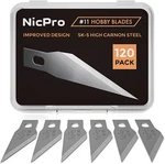 Nicpro 120 Pcs Hobby Blades Set SK-5, Utility Excel #11 Art Refill. Fixed Price $14.99.