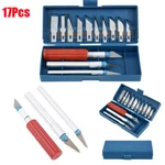 17PCS Craft Hobby Razor Knife Set With Cutting Blades Precision Cutter Kit. Fixed Price $6.59.