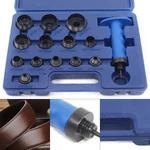 Gasket Leather Rubber Holes 14 Pc Heavy Duty Hollow Punch Kit W/case Tool. Fixed Price $33.81.