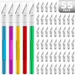 Tifical 55 Pcs Exacto Knife Set, Piece Craft 50 Additional SK5 Blades. Fixed Price $10.38.