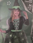 Light-up Green Witch Costume Girls Size (8 10 Yrs) Halloween Spookt. Fixed Price $17.50.