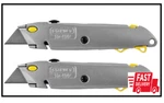 Stanley Quick-change Utility Knife With Retractable Blade And Twine Cutter 2PACK. Fixed Price $17.80.