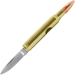 Caliber Gourmet Metal Bullet Folding Mirror Stainless Pocket Knife 1004. Fixed Price $11.48.