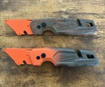 Milwaukee Fastback Folding Knife Utility Custom Orange Milgreen Topo 48-22-1502. Fixed Price $79.95.
