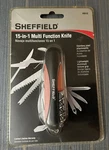 Sheffield 15-IN-1 Multi Function Knife. Sealed. Stainless Steel Attachment. Fixed Price $22.00.
