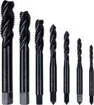 7-PIECE Metric Spiral Flute Tap Set For Precision Threading. Fixed Price $26.97.