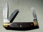 Vintage Craftsman Usa Pocket Knife #95234 Stockman Wood Handle Blades. Fixed Price $24.99.