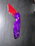 Powder Coated Milwaukee Fastback 48-22-1501 Folding Utility Knife Purple Maroon. Fixed Price $50.00.